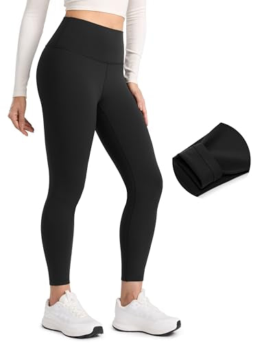 CRZ YOGA Matte Fleece Lined Leggings 25'' - color: Black, size: X-Large