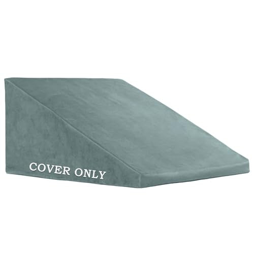 Wedge Pillow Cover, Light Green, 25"x25"x12.5" Cover Only - color: Light Green, size: 25"x25"x12.5"