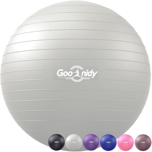Soft Exercise Ball, Yoga Pregnancy Ball Chair, Pilates Equipment with Pump - color: Gray, size: XL(27-30inch/68-75cm)