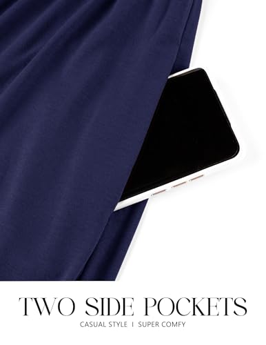 CzzzyL Womens Flutter Sleeve Nursing Dress for Breastfeeding with Pockets - color: Navy-09, size: Small