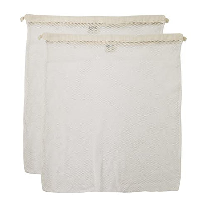 Simple Ecology Organic Cotton Mesh Laundry Bag – X-Large 2-Pack - size: X-Large 2-pack