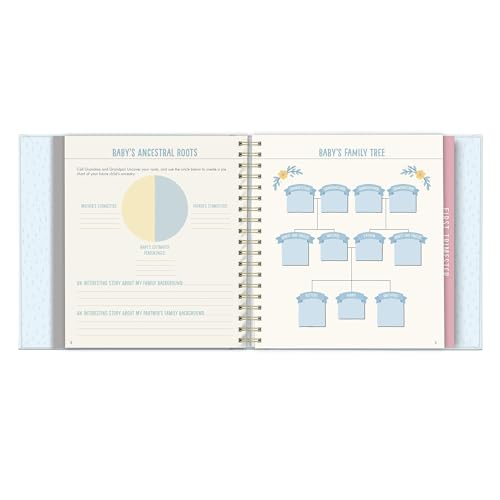 Studio Oh! Pregnancy Journal Bump for Joy Hardcover 9 x 9 in Books Blue - color: Blue