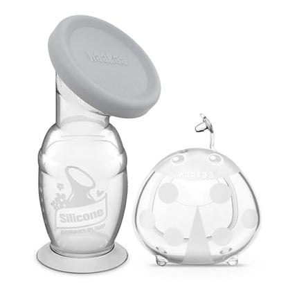 Haakaa 100ml Manual Breast Pump with 75ml Ladybug Milk Collector Combo Set - size: 4 Ounce