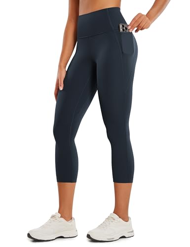 CRZ YOGA Butterluxe Capris Pockets 21" - color: True Navy, size: Small