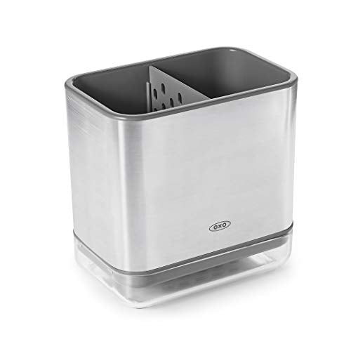 OXO Good Grips Stainless Steel Sink Organizer Caddy & Sponge Holder - color: Stainless Steel