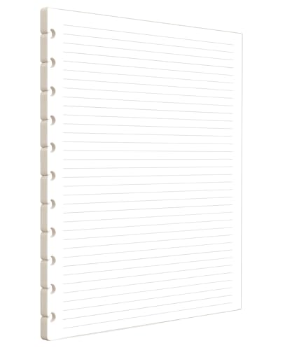 Notes Refill Pages for 11-Disc Letter Size Planners, Letter Size Planner Notes Refills, Pre-punched Planner Inserts, Pre-punched Notes Refills