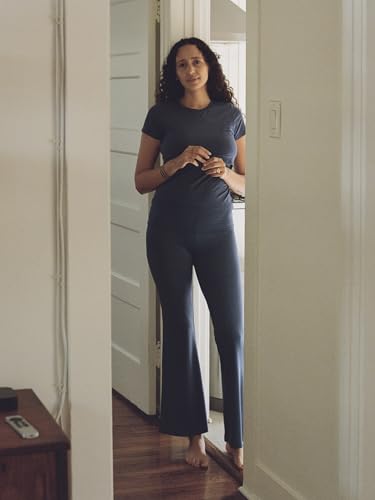Kindred Bravely The Sunday Maternity Nursing and Postpartum Pajama Set - color: Grey Heather, size: 1X