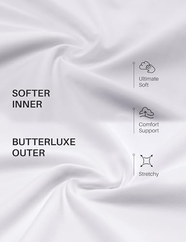 CRZ YOGA Double Lined Scoop Neck Sports Bras - color: White, size: Medium