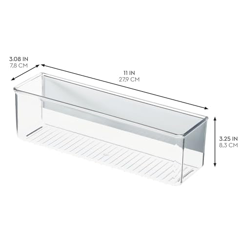 iDesign Magnetic Clear Plastic Organizer Bins, Medium, 4-Pack - size: Medium, style: Pack of 4