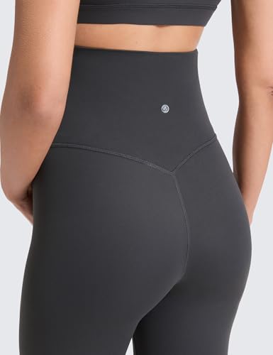 CRZ YOGA Maternity No Front Seam Legging 25" - color: Mysterious Grey, size: Small