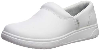 Cherokee Melody Nursing Clogs for Women Slip Resistant Leather Upper - color: White, size: 8