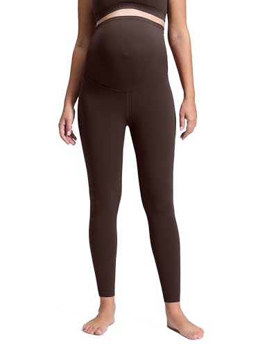 CRZ YOGA Maternity Leggings 28 - color: Hot Fudge Brown, size: Small