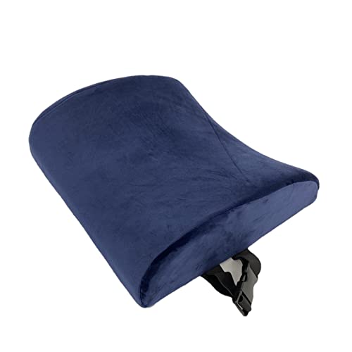 Bookishbunny High Resilience Premium Memory Foam Lumbar Support Cushion Pillow (Navy) - color: Navy