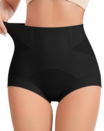 Women's Tummy Control Shapewear Underwear, High Waisted Body Shaper - color: Black, size: XX-Large