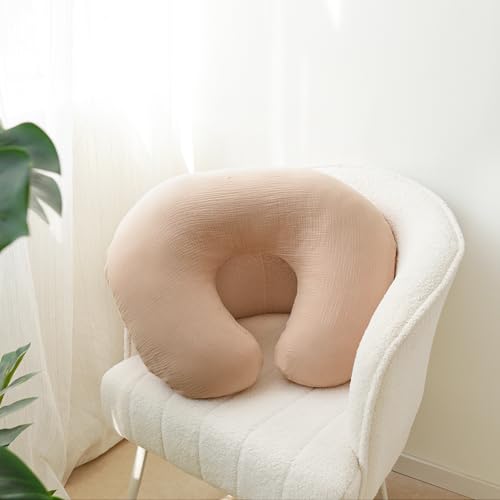 MairMore 2 Pack Muslin Baby Nursing Pillow Covers，Cover Only - color: Clay