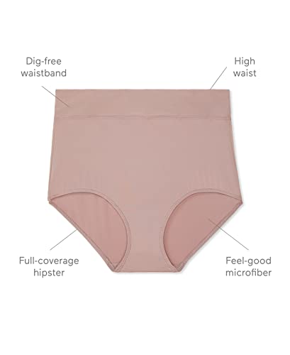 Warner's Women's No Pinching No Problems Hi Cut Brief Panty - color: White, size: 7