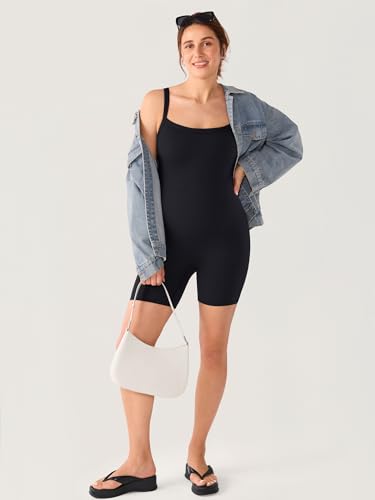 MOMANDA Maternity Bodysuit Shorts 5.5" - color: Black, size: X-Small