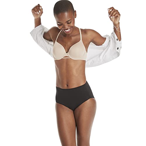 Hanes Women's Underwear Briefs Pack, 10-Pack Moisture-Wicking Brief Panties for Women, Microfiber - size: 8