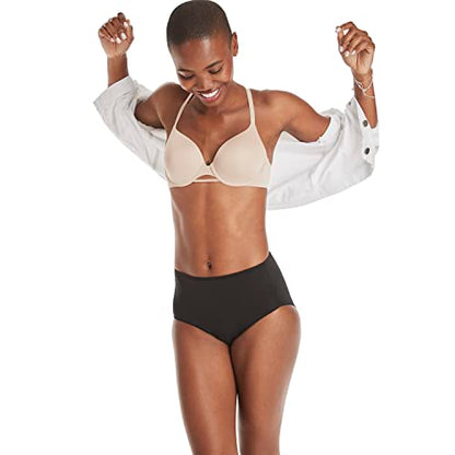Hanes Women's Underwear Briefs Pack, 10-Pack Moisture-Wicking Brief Panties for Women, Microfiber - size: 8