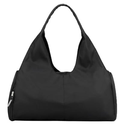 Forestfish Gym Bag For Women With Shoes Compartment & Wet Dry - color: Black
