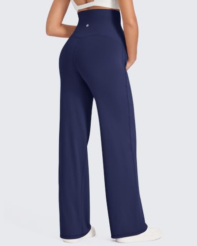 G4Free EverGoing Maternity Pants Over the Belly Pregnancy Work Trousers - color: Royal Blue, size: Medium