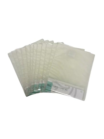 Talia Discbound Notebook - Cover and Disc Set (Clear 12pk (no discs), Midsize Set) - color: Clear 12pk (no discs), size: Midsize Set