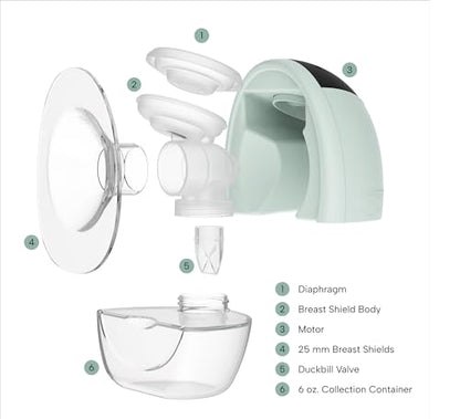 Zomee Fit Wearable Hands-Free Electric Breast Pump, Hospital-Grade, Pair