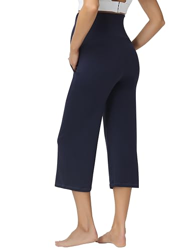 Womens Maternity Pajamas 2 Piece Set Short Sleeve - color: Navy, size: XX-Large