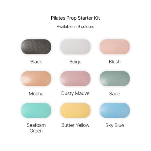 Pilates Prop Kit, Ring, Ball & 2.2 lb Dumbbell Set - color: Blush