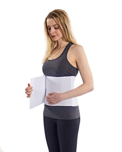 NYOrtho Abdominal Binder for Women - Soft Belly Wrap for Post-Surgery Recovery, Swelling, Hernia & Core Support - Plush, Adjustable, Latex-Free Compression Belt - 3 Panel 9" High - Small 30"-45" - color: 3 Panel - 9" High, size: 30-45 Inch (Pack of 1)