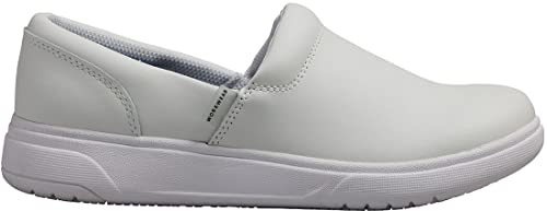 Cherokee Melody Nursing Clogs for Women Slip Resistant Leather Upper - color: White, size: 11