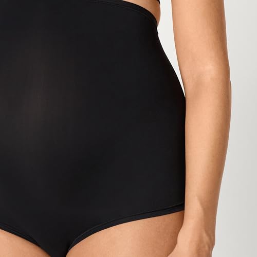 Amazon Essentials Women's Maternity Knickers, Under Bump & Over Bump Styles, Cotton & Microfibre, Pack of 6 - color: Black, size: Large