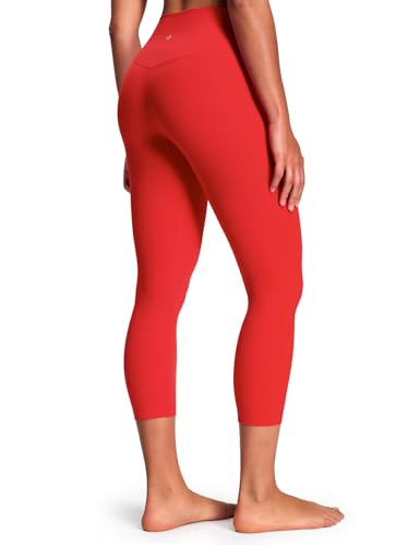 HeyNuts Yoga Pro Leggings 21" - color: True Red, size: Medium