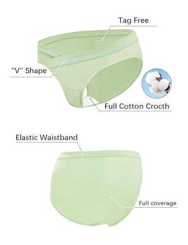 Molasus Cotton Crossover Maternity Underwear Under Bump Pregnancy Bikinis Panties - color: Multicolor-01, size: Medium