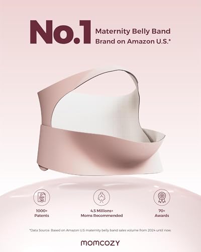 Momcozy Pregnancy Belly Band, CozySupport 3D Ergonest Maternity Belly Band - color: Black, size: Small