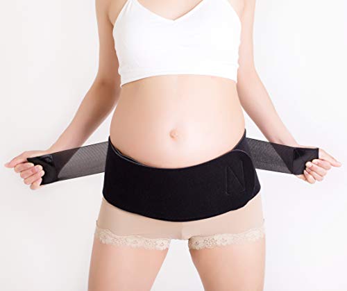 Baby Belly Band - Pregnancy & Maternity Belt With Medium Compression Groin Band - For Back, Hernia, and Pelvic Floor Pain - Medium - size: Medium