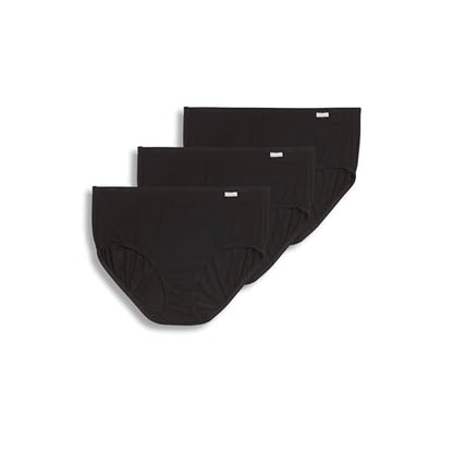 Jockey Women's Underwear Supersoft Brief - 3 Pack - color: Black, size: 5