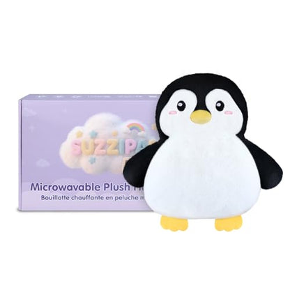 SuzziPad Penguin Microwavable Heating Pad Plush, 8.3" X 10.6", 1.5 Lb - style: Penguin