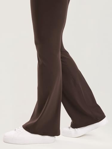 MOMANDA Flared Maternity Leggings 31.5" - color: Clay Brown, size: XX-Large