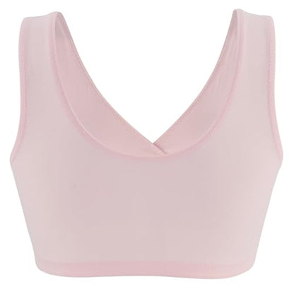 Women's Cotton Wireless Sleep Bra for Nursing and Maternity - color: Pink+white+navy Blue, size: X-Large