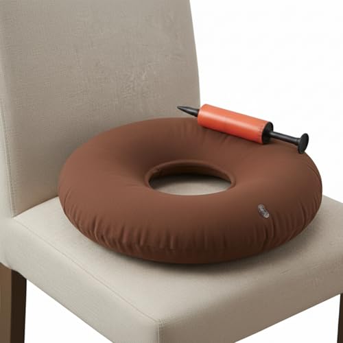 Dr. Frederick's Original Inflatable Donut Pillow, Tailbone Pain, 15 in, Red - size: 15 Inches - Red