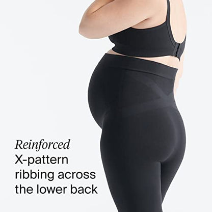 KNIX Women BlissFit Seamless Maternity Leggings – Over-the-Belly Pregnancy Activewear, Stretch Support - size: Medium