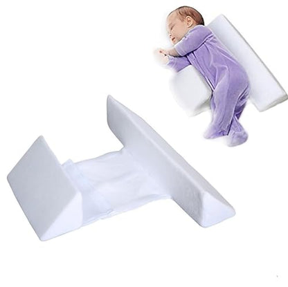 Baby Side Sleeper Wedge Removable Washable Breathable and Adjustable Pillow - color: White