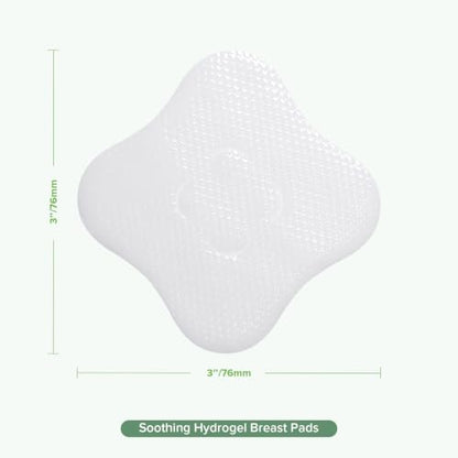 haakaa Hydrogel Nipple Pads with Lanolin, 8 PCS Individually Wrapped - size: 8 PCS