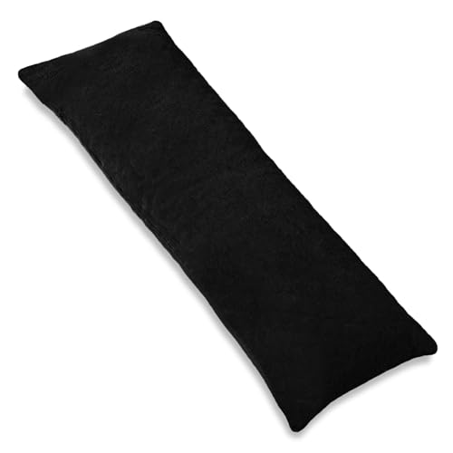 1 MIDDLE ONE Body Pillow, Memory Foam Body Pillows for Adults Sleeping, Long Pillow for Bed, Big Large Firm Full Body Pillow for Side Sleeper, 20x54 Inch, Black - color: Black