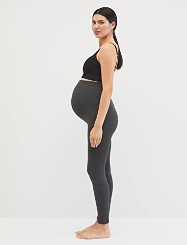 Motherhood Maternity Women's Pull on Fleece Legging - color: Heather Grey, size: Small-Medium