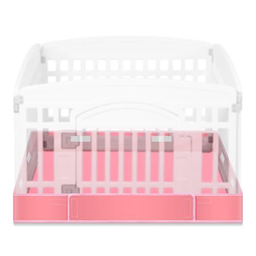 Marsui Dog Playpen Bottom Pad, Pink, Solid Color - color: Pink, style: Solid Color