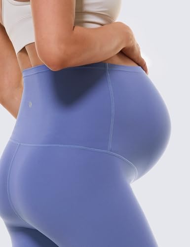 Buttergene Maternity No Front Seam Legging 25" - color: Hot Fudge Brown, size: Small