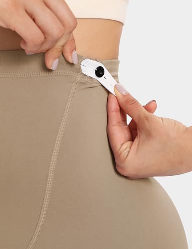 Buttergene 3 Pack Maternity Leggings with Elastic Band - color: 3pack Ink Black/Brown/Khaki, size: Large