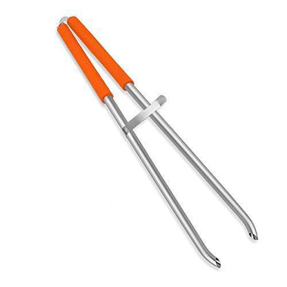 EJG 36" Long Trash & Garbage Picker Grabber, Lightweight Aluminium & Rustproof, Litter Pick Up Stick, Trash Tong, Reaching Assist Tool, Reacher Tool for Elderly, Garden Nabber Plogging (Orange) - color: Orange
